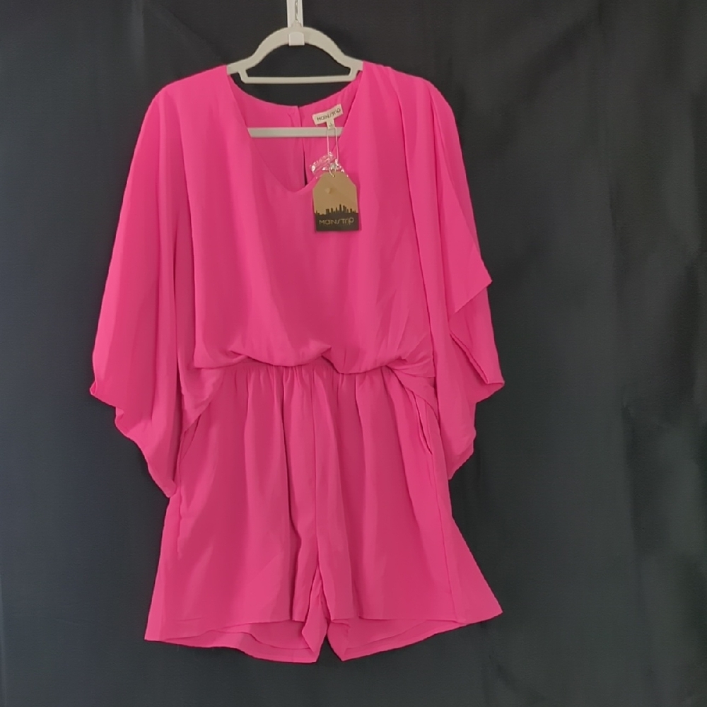 Main Strip Fuchsia Top